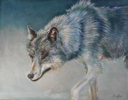 The Grey Wolf
18” x 14”
acrylic on canvas The Grey Wolf
18” x 14”
acrylic on canvas